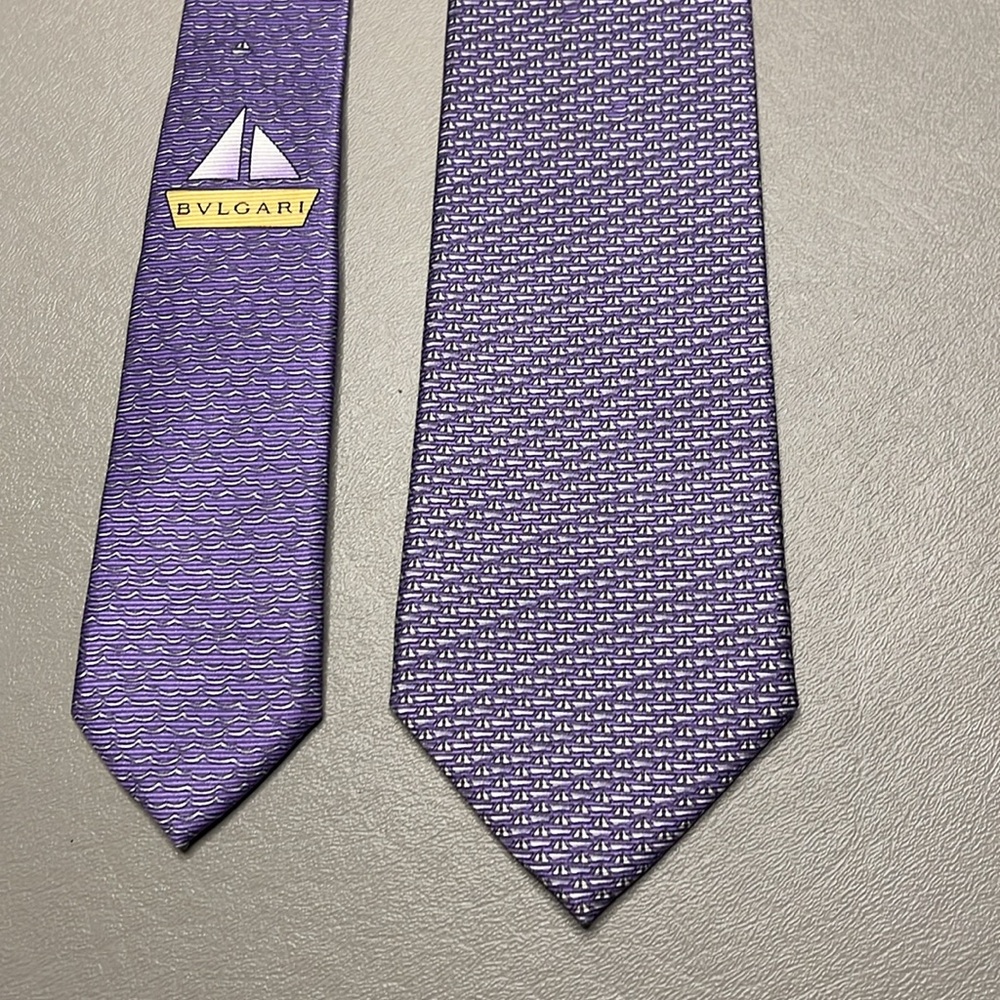 RARE BVLGARI Silk Tie